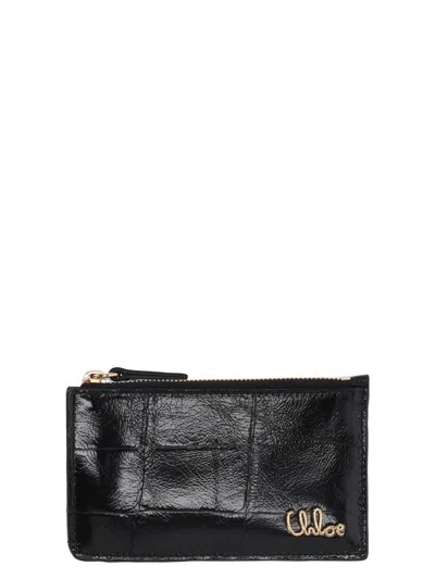 Chloé Chloè Wallets In Black