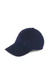 Chloé Faded Cotton Cap With Curved Brim In Blue