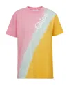 Chloé Printed T-shirt Pink Size S 100% Cotton In Pink