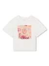 Chloé Logo-print Cotton T-shirt In White