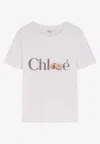 Chloé Baby Fit T-shirt In Cotton Jersey With Passion Fruit Print In White