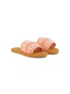 Chloé Logo-print Flip Flops In Pink