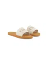 Chloé Logo-print Flip Flops In White