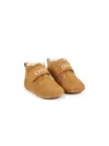 Chloé Logo-print Leather Slippers In Brown