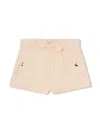 Chloé Logo-print Organic Cotton Shorts In Neutrals