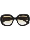 Chloé Oversized-frame Sunglasses In Brown