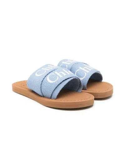 CHLOÉ LOGO-PRINT SLIDES