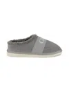 Chloé Kids' Shearling And Suede Slippers&nbsp; In Gray