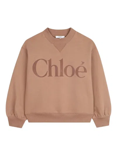 Chloé Kids' Logo-print Sweatshirt