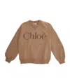Chloé Logo-print Sweatshirt In Brown