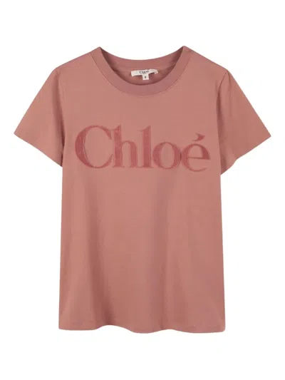 Chloé Kids' Logo-print T-shirt