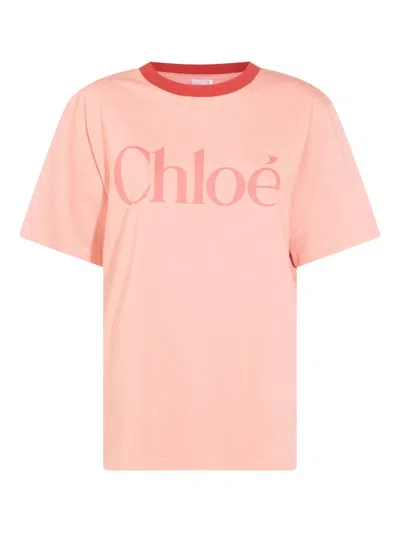 CHLOÉ LOGO-PRINT T-SHIRT