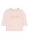 Chloé Logo-print T-shirt In Pink