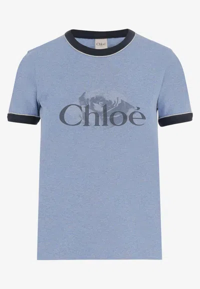 CHLOÉ LOGO PRINT T-SHIRT