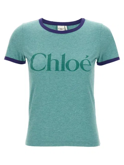 CHLOÉ CHLOÉ LOGO PRINT T-SHIRT
