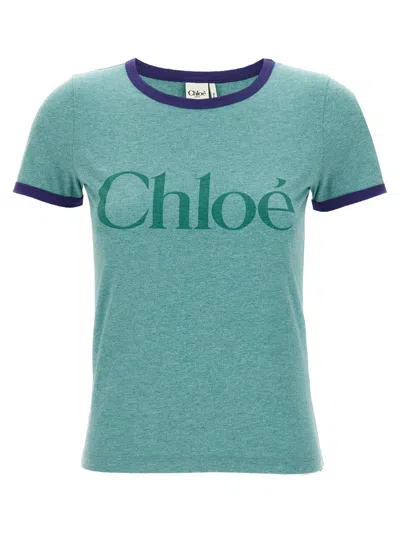 CHLOÉ CHLOÉ LOGO PRINT T-SHIRT
