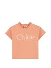 Chloé Logo-print T-shirt In Orange