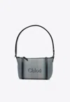 Chloé Shoulder Bags With Adjustable Strap And Contrast Stitching In Blue