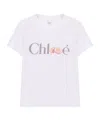 Chloé Baby Fit T-shirt In Cotton Jersey With Passion Fruit Print In White