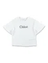Chloé Slogan-print Cotton T-shirt In White