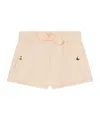 Chloé Logo Printed Shorts In Nude