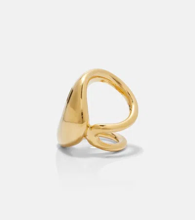 Chloé Logo Ring In Gold