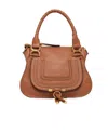 Chloé Logo Saddle Handbag In Brown