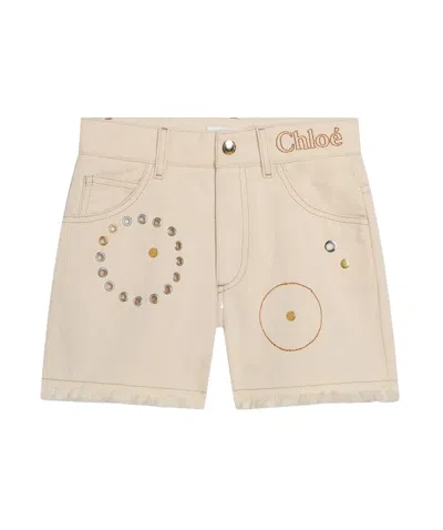 CHLOÉ LOGO SHORTS