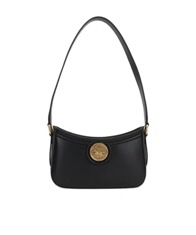Chloé Logo Shoulder Bag In Black
