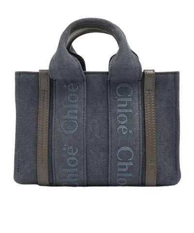Chloé Logo Shoulder Bag In Black