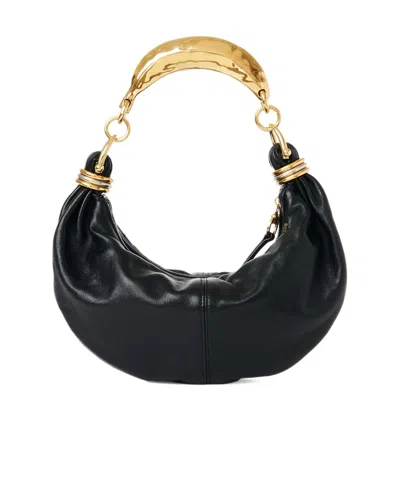 Chloé Logo Shoulder Bag In Black