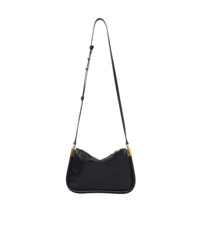 Chloé Logo Shoulder Bag In Black