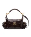 Chloé Chloe Chocolate Leather Camera Bag Handbag In Black