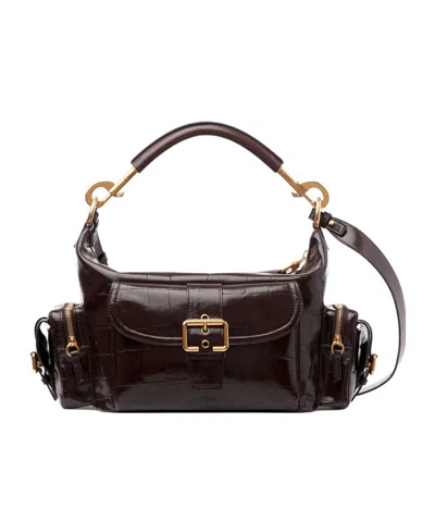 Chloé Chocolate Leather Camera Bag Handbag In Brown