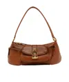 Chloé Womens Clay Brown The 99 Padlock-embellishment Leather Shoulder Bag In Clay Brown