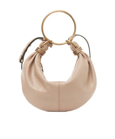 Chloé Small Bracelet Hobo Shoulder Bag In Nude
