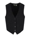 Chloé Logo Sleeveless Vest In Black