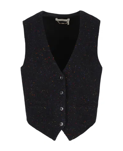 Chloé Logo Sleeveless Vest In Black