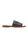 Chloé Logo Slippers In Brown
