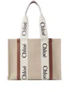 Chloé Logo-strap Tote Bag In Neutral