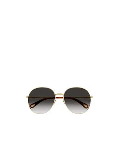 Chloé Logo Sunglasses In Black