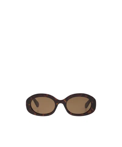 CHLOÉ OVAL-FRAME RECYCLED-ACETATE SUNGLASSES