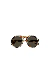 Chloé Logo Sunglasses In Brown