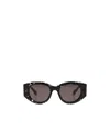 Chloé Square-framed Sunglasses With Logo-lettering In Gray
