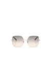 Chloé Logo Sunglasses In Gray