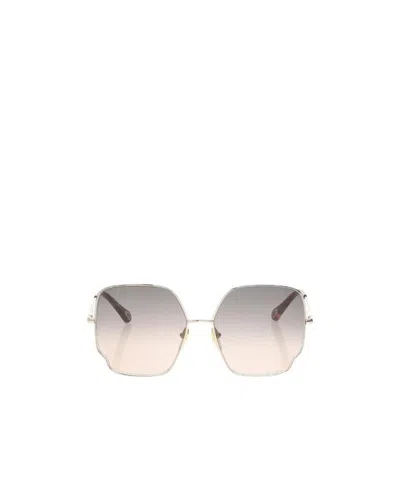 Chloé Logo Sunglasses In Gray
