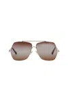 Chloé Logo Sunglasses In Nude