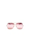 Chloé Aly Square Sunglasses In Pink