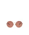 Chloé Oversized Round-frame Sunglasses In Pink