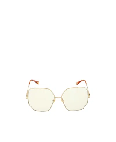Chloé Logo Sunglasses In White